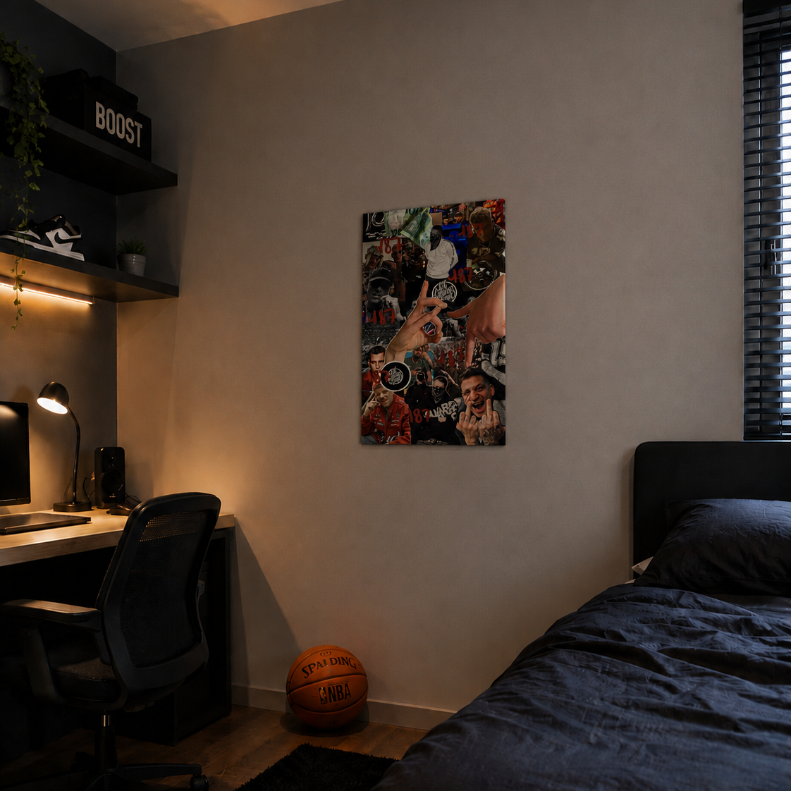 187 Poster mit Rahmen