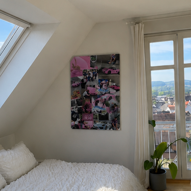 Pasha "Pink" Poster mit Rahmen