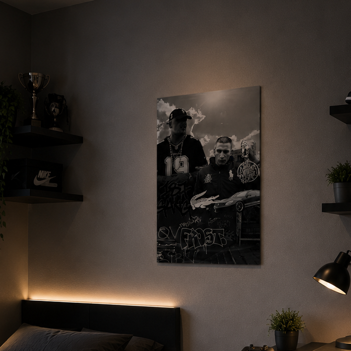 187 "Gang" Poster mit Rahmen