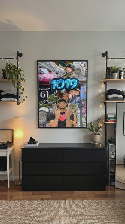 1019 Poster mit Rahmen
